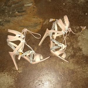 Beautiful brand new strappy stiletto sandals